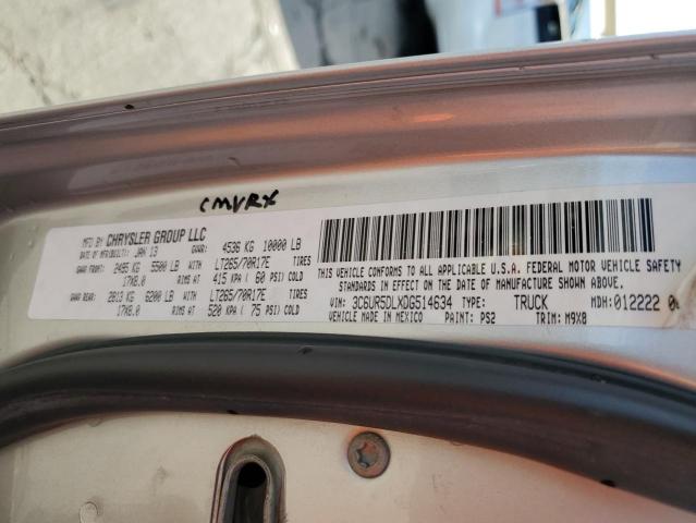 3C6UR5DLXDG514634 - 2013 RAM 2500 SLT SILVER photo 13