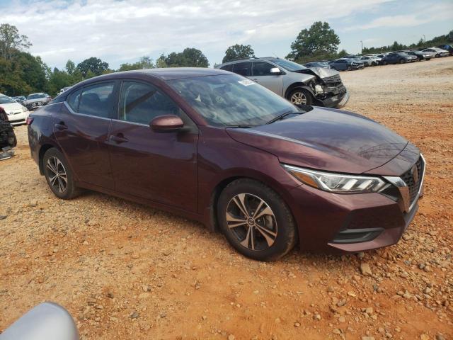 3N1AB8CV9MY302146 - 2021 NISSAN SENTRA SV MAROON photo 4