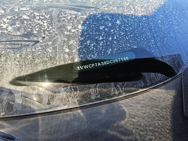 1VWCP7A39DC057146 - 2013 VOLKSWAGEN PASSAT SEL BLACK photo 12