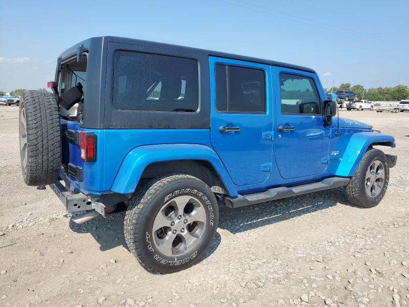 1C4BJWEGXGL301169 - 2016 JEEP WRANGLER UNLIMITED SAHARA BLUE photo 3