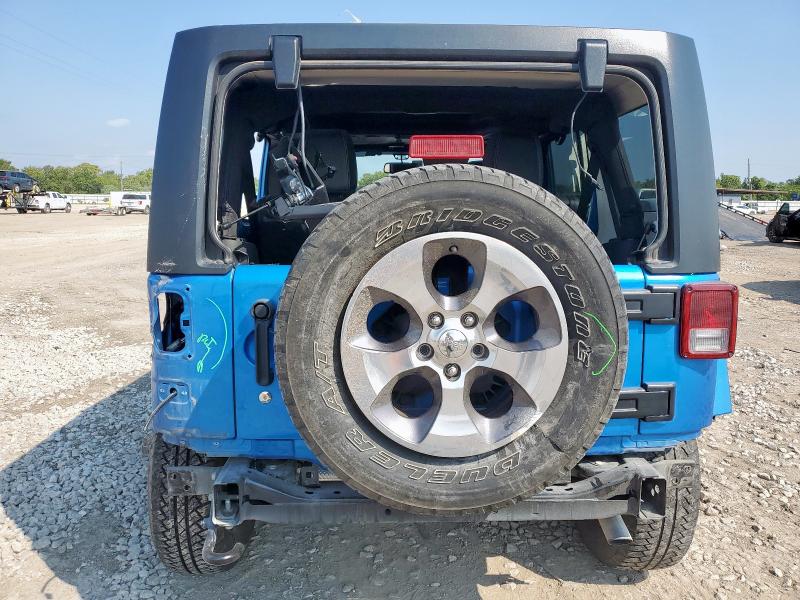 1C4BJWEGXGL301169 - 2016 JEEP WRANGLER UNLIMITED SAHARA BLUE photo 6