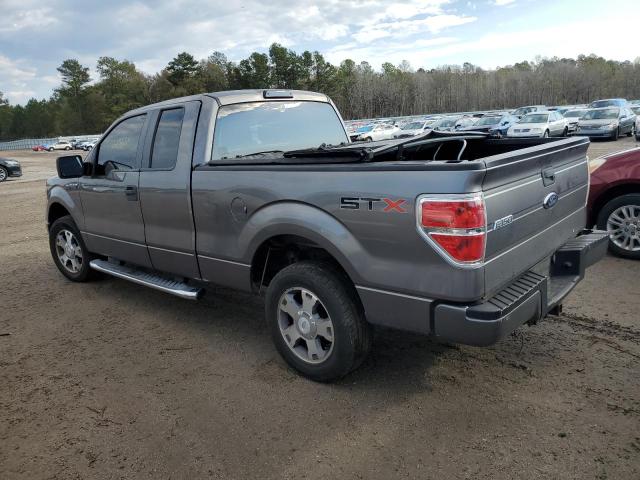 1FTEX1CW2AFD01861 - 2010 FORD F150 SUPER CAB GRAY photo 2