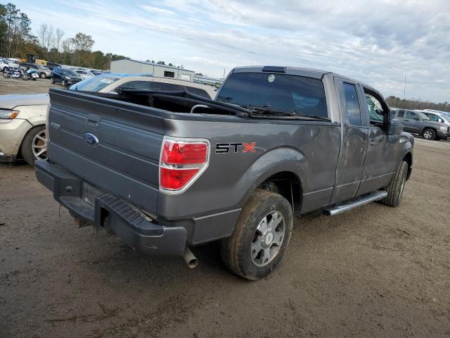 1FTEX1CW2AFD01861 - 2010 FORD F150 SUPER CAB GRAY photo 3