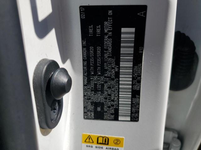 2T2BZMCA0HC083775 - 2017 LEXUS RX 350 BASE WHITE photo 13