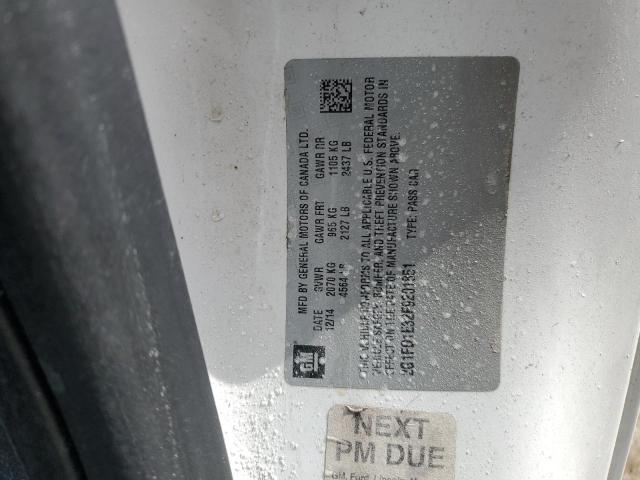 2G1FD1E32F9201851 - 2015 CHEVROLET CAMARO LT 白色 照片 23