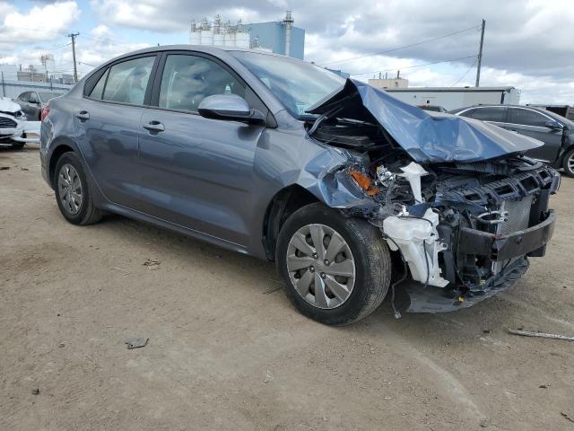 3KPA24AD9LE299474 - 2020 KIA RIO LX GRAY photo 4