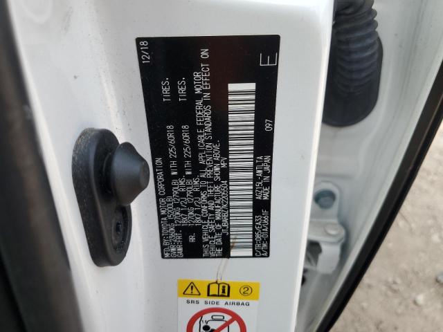 JTJBARBZ7K2205504 - 2019 LEXUS NX 300 BASE Ağ foto 12