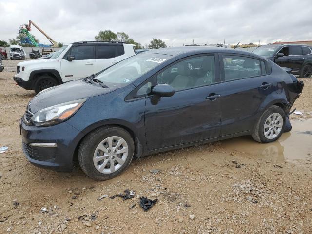 KNADN4A30G6663088 - 2016 KIA RIO EX BLUE photo 1