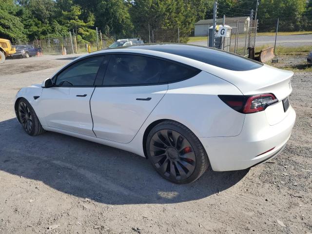 5YJ3E1EC4MF025529 - 2021 TESLA MODEL 3 WHITE photo 2