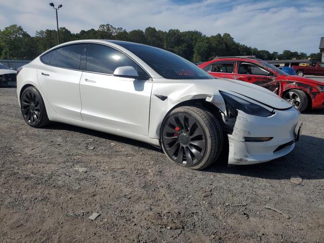 5YJ3E1EC4MF025529 - 2021 TESLA MODEL 3 WHITE photo 4