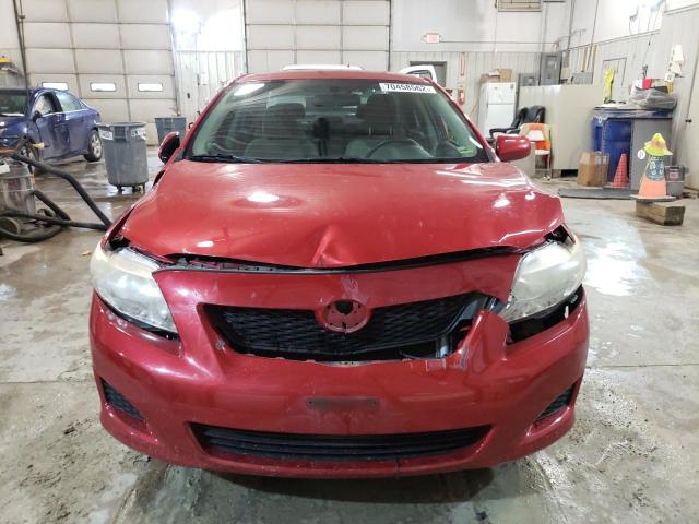 JTDBL40E39J016171 - 2009 TOYOTA COROLLA BASE BURGUNDY photo 5