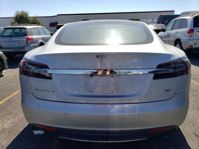 5YJSA1H11EFP52985 - 2014 TESLA MODEL S Silber Foto 6