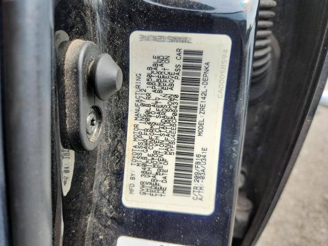 5YFBU4EE6CP064370 - 2012 TOYOTA COROLLA BASE 黑色 照片 13