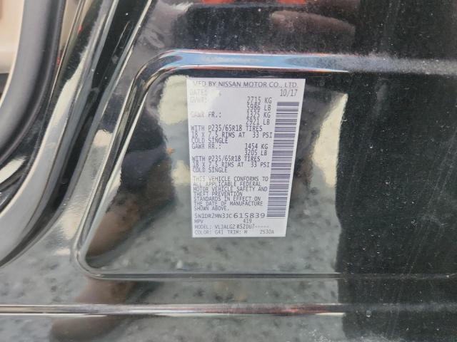 5N1DR2MN3JC615839 - 2018 NISSAN PATHFINDER S BLACK photo 13