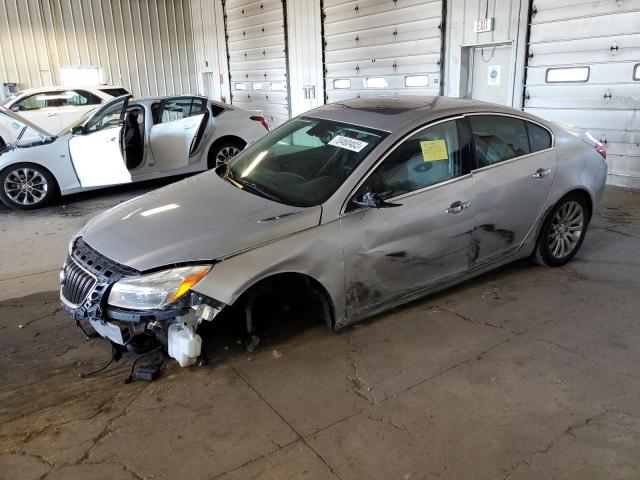 2G4GS5EV0D9129096 - 2013 BUICK REGAL PREMIUM GRAY photo 1