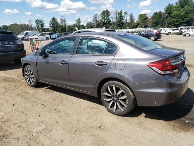 19XFB2F9XFE233499 - 2015 HONDA CIVIC EXL GRAY photo 2