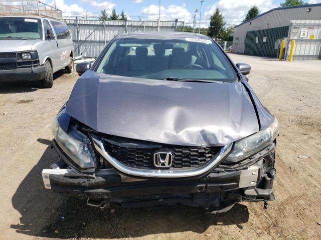 19XFB2F9XFE233499 - 2015 HONDA CIVIC EXL GRAY photo 5