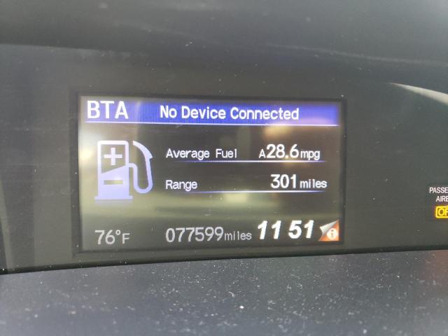 19XFB2F9XFE233499 - 2015 HONDA CIVIC EXL GRAY photo 9