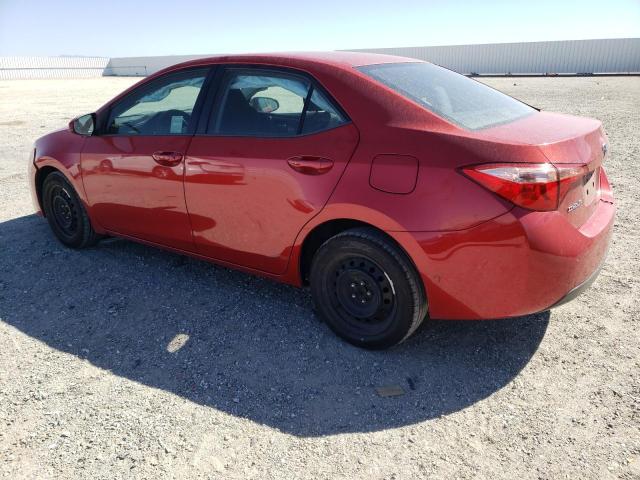 5YFBURHE7HP670258 - 2017 TOYOTA COROLLA L RED photo 2