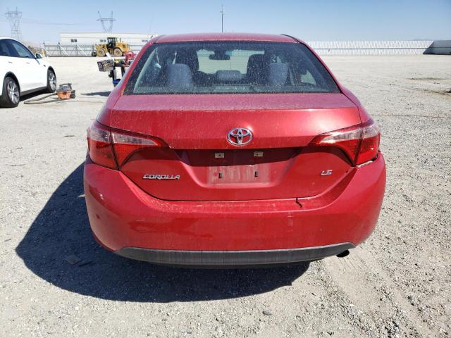 5YFBURHE7HP670258 - 2017 TOYOTA COROLLA L RED photo 6