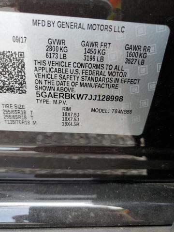 5GAERBKW7JJ128998 - 2018 BUICK ENCLAVE ESSENCE 棕色 照片 14