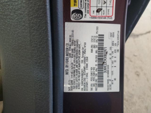 3LNHL2JC9CR803971 - 2012 LINCOLN MKZ MAROON photo 13