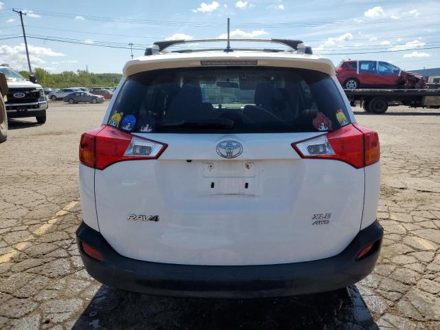 2T3RFREV8DW118989 - 2013 TOYOTA RAV4 XLE WHITE photo 6