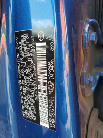 JTDKDTB37C1009699 - 2012 TOYOTA PRIUS C BLUE photo 13