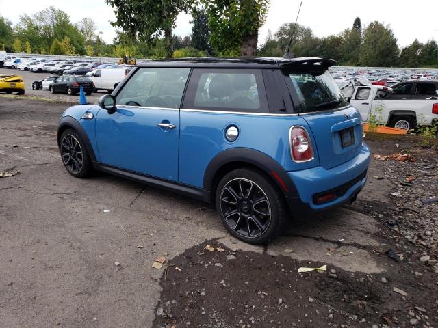 WMWSV3C52DT392614 - 2013 MINI COOPER S BLUE photo 2