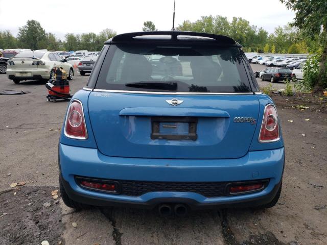 WMWSV3C52DT392614 - 2013 MINI COOPER S BLUE photo 6