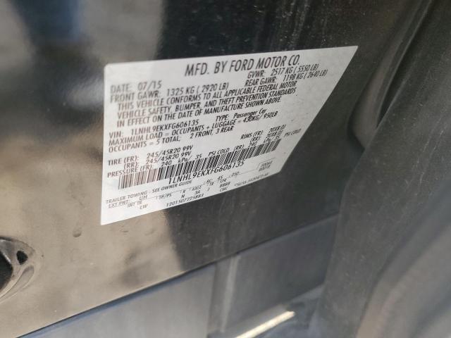 1LNHL9EKXFG606135 - 2015 LINCOLN MKS BLACK photo 12