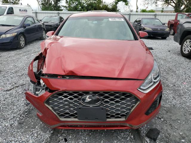 5NPE34AF7KH790183 - 2019 HYUNDAI SONATA LIMITED RED photo 5