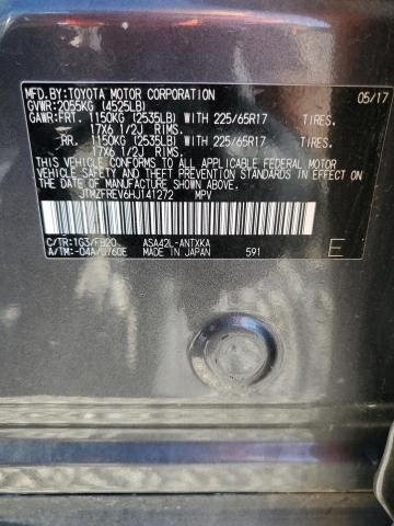 JTMZFREV6HJ141272 - 2017 TOYOTA RAV4 LE 灰色 照片 13