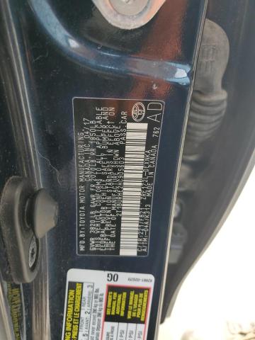 2T1BURHE2HC905603 - 2017 TOYOTA COROLLA L BLUE photo 13