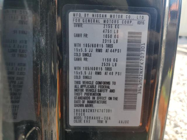 3N63M0ZNXFK707301 - 2015 CHEVROLET CITY EXPRE LT 黑色 照片 13