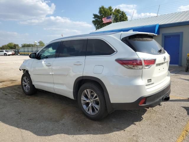 5TDJKRFH2ES059152 - 2014 TOYOTA HIGHLANDER XLE WHITE photo 2