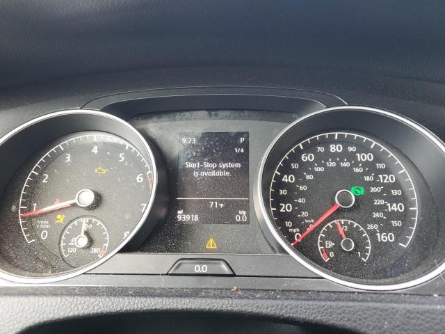 3VWG57AUXMM001280 - 2021 VOLKSWAGEN GOLF WHITE photo 9