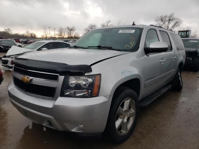 1GNSKJE79ER160001 - 2014 CHEVROLET SUBURBAN K1500 LT SILVER photo 1