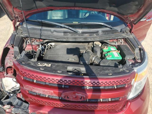 1FM5K8F83EGA08244 - 2014 FORD EXPLORER LIMITED RED photo 11