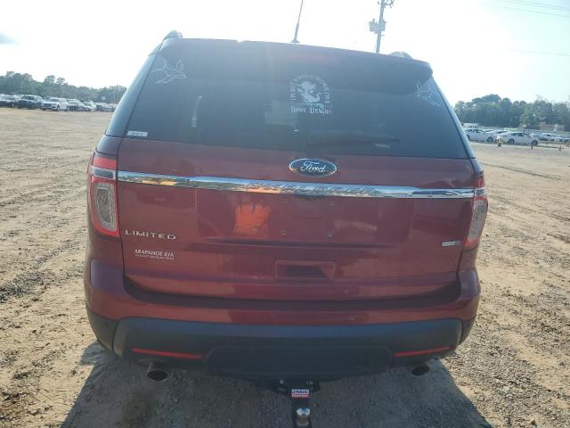 1FM5K8F83EGA08244 - 2014 FORD EXPLORER LIMITED RED photo 6