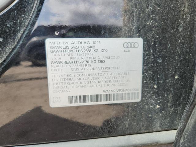 WA1M2AFPXHA073236 - 2017 AUDI Q5 PREMIUM PLUS შავი ფოტო 13