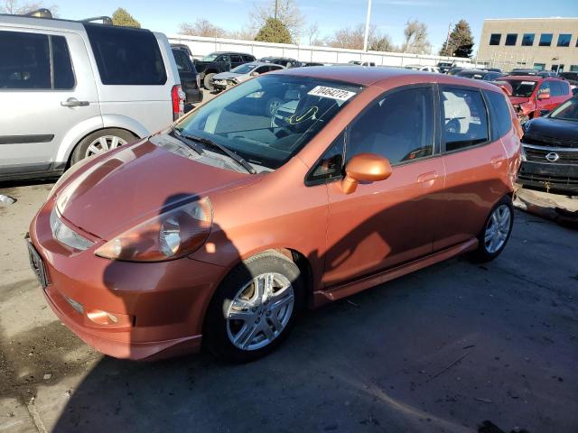 JHMGD38697S057114 - 2007 HONDA FIT S ნარინჯისფერი ფოტო 1