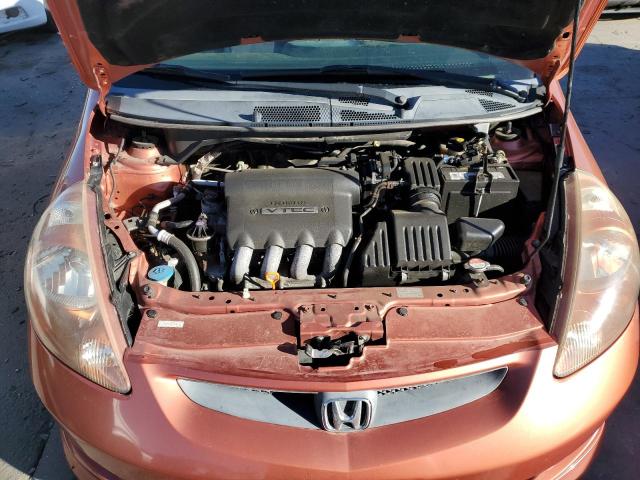 JHMGD38697S057114 - 2007 HONDA FIT S ნარინჯისფერი ფოტო 11