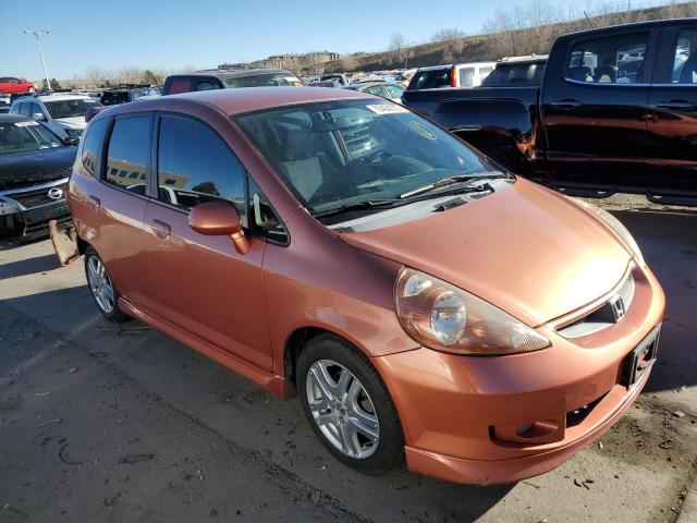 JHMGD38697S057114 - 2007 HONDA FIT S ნარინჯისფერი ფოტო 4