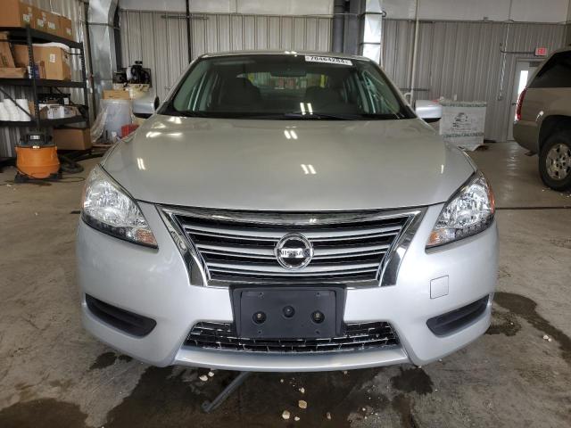 3N1AB7AP1FL651493 - 2015 NISSAN SENTRA S GRAY photo 5