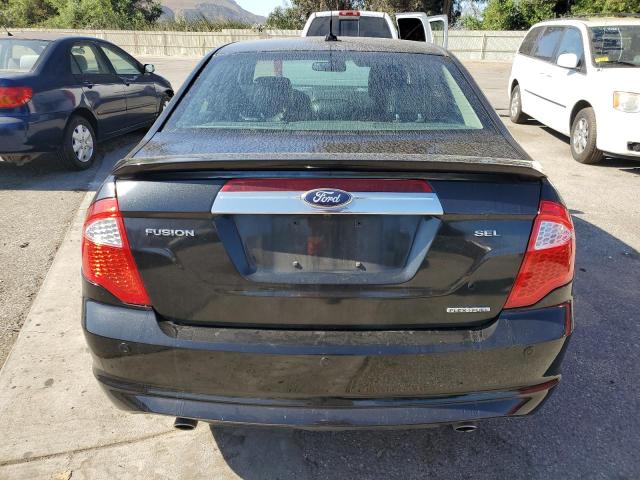 3FAHP0JG7CR352433 - 2012 FORD FUSION SEL BLACK photo 6