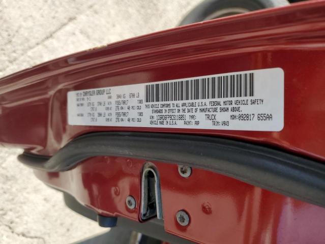 1C6RD6FP9CS116851 - 2012 DODGE RAM 1500 ST BURGUNDY photo 12