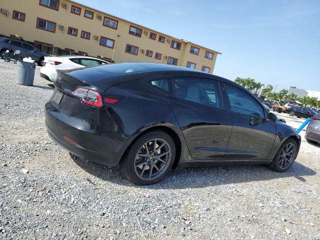 5YJ3E1EA8MF989484 - 2021 TESLA MODEL 3 BLACK photo 3