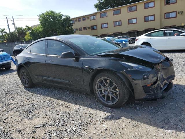 5YJ3E1EA8MF989484 - 2021 TESLA MODEL 3 BLACK photo 4