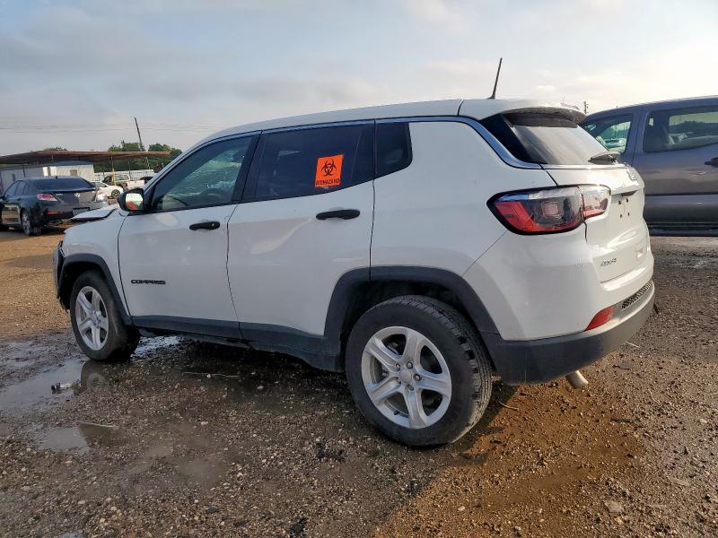 3C4NJDAN8PT531772 - 2023 JEEP COMPASS SPORT WHITE photo 2